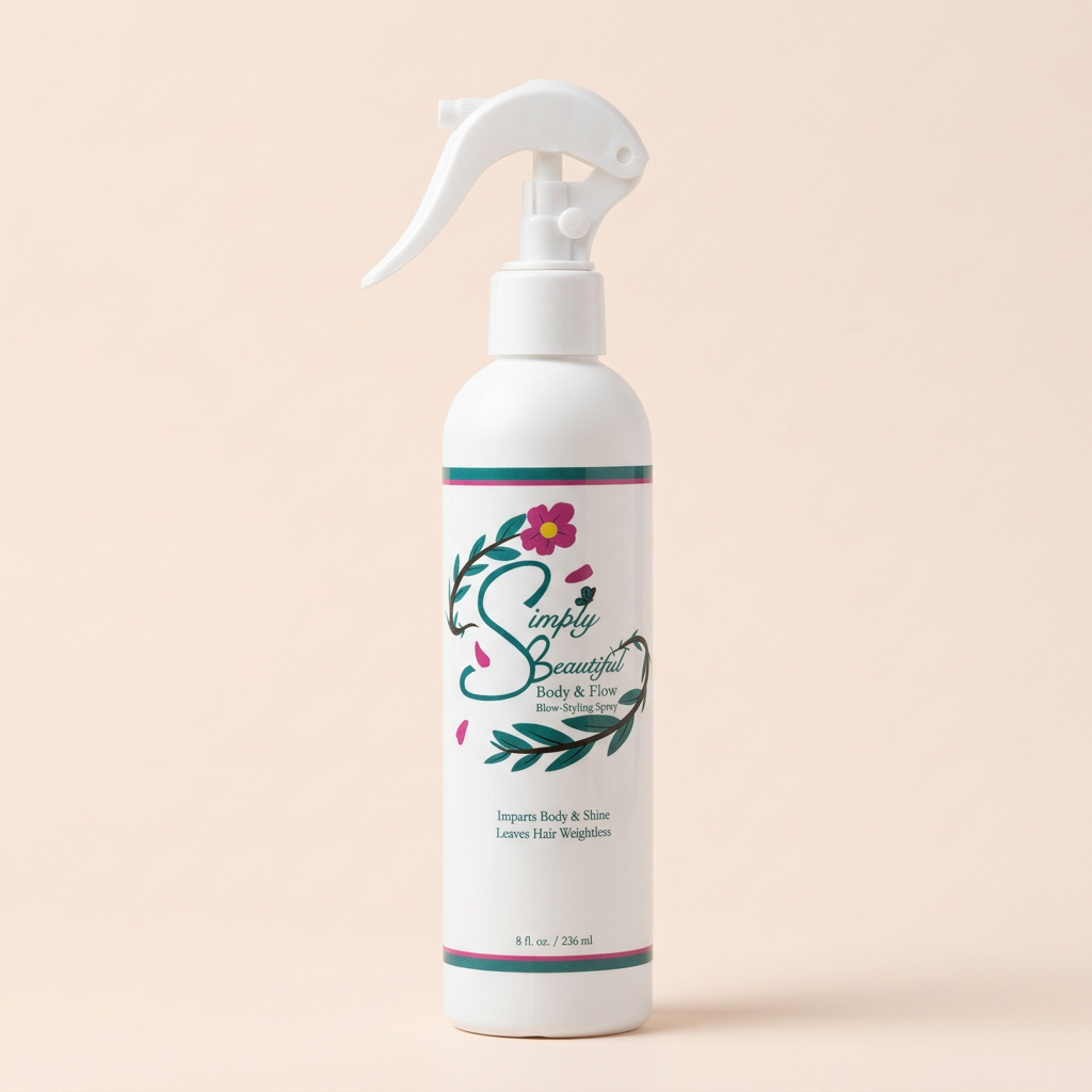 Body and Flow spray studio photo
