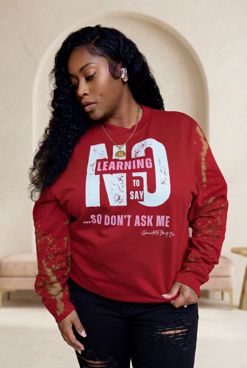 Red sweatshirt relaunch photo